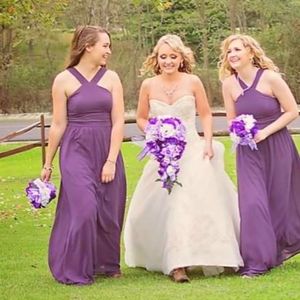 Purple Bridesmaid Dress
